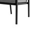Armen Living Royal Black Aluminum and Teak Outdoor Dining Chair with Dark Gray Fabric, PK2 840254332782 - alternate 4